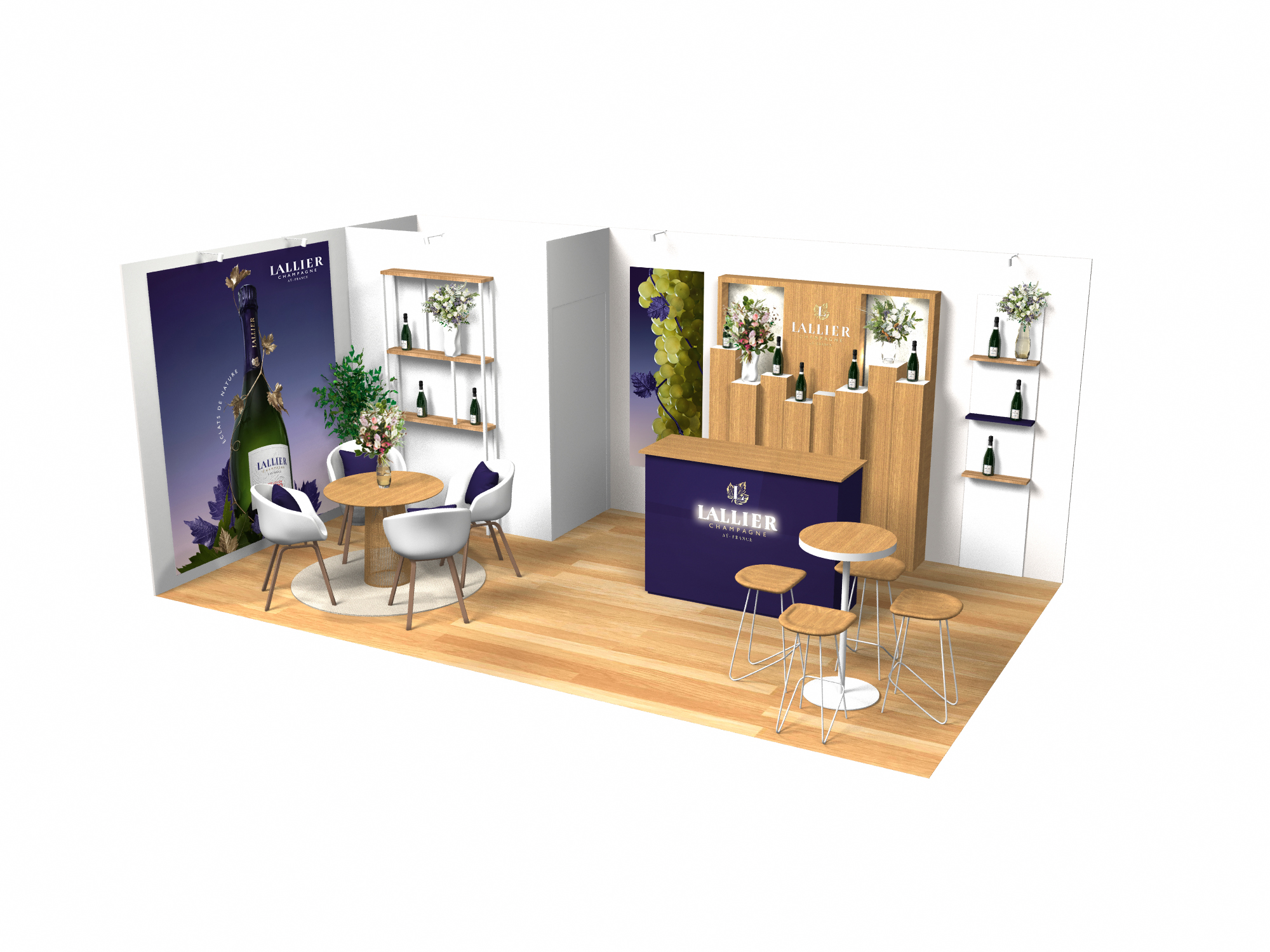 Champagne Lallier - Stand sur mesure - Wine Paris