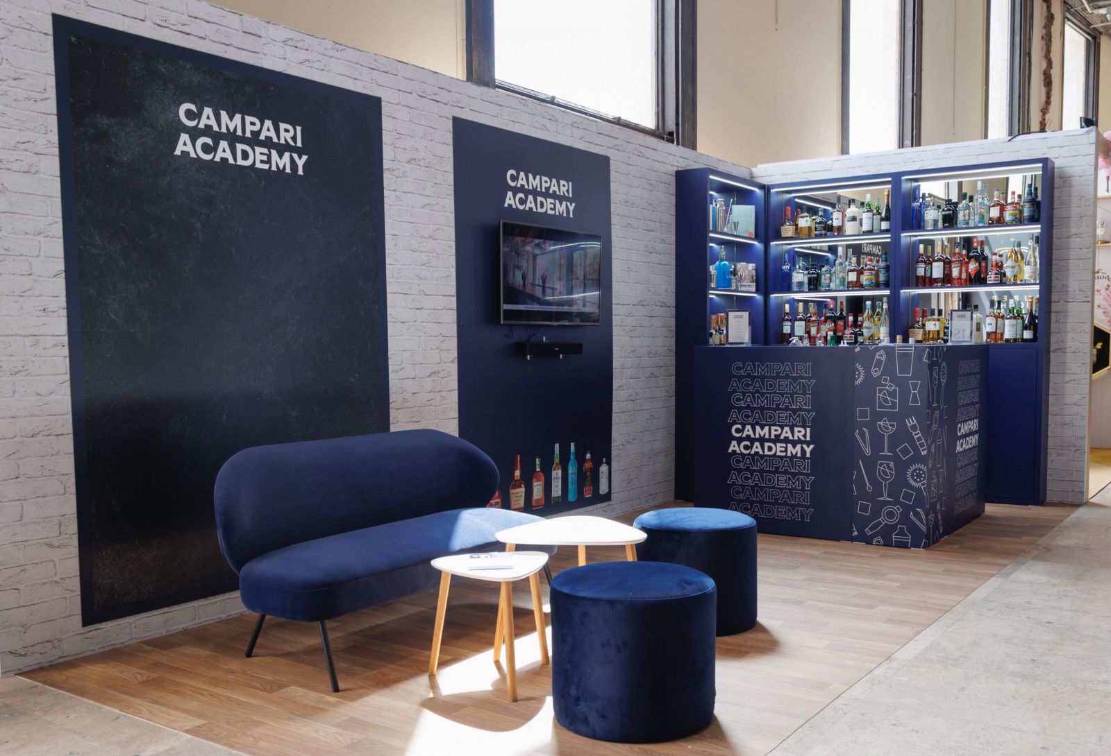 Campari Academy - Stand sur mesure  - Cocktails Spirits - Palais de Tokyo