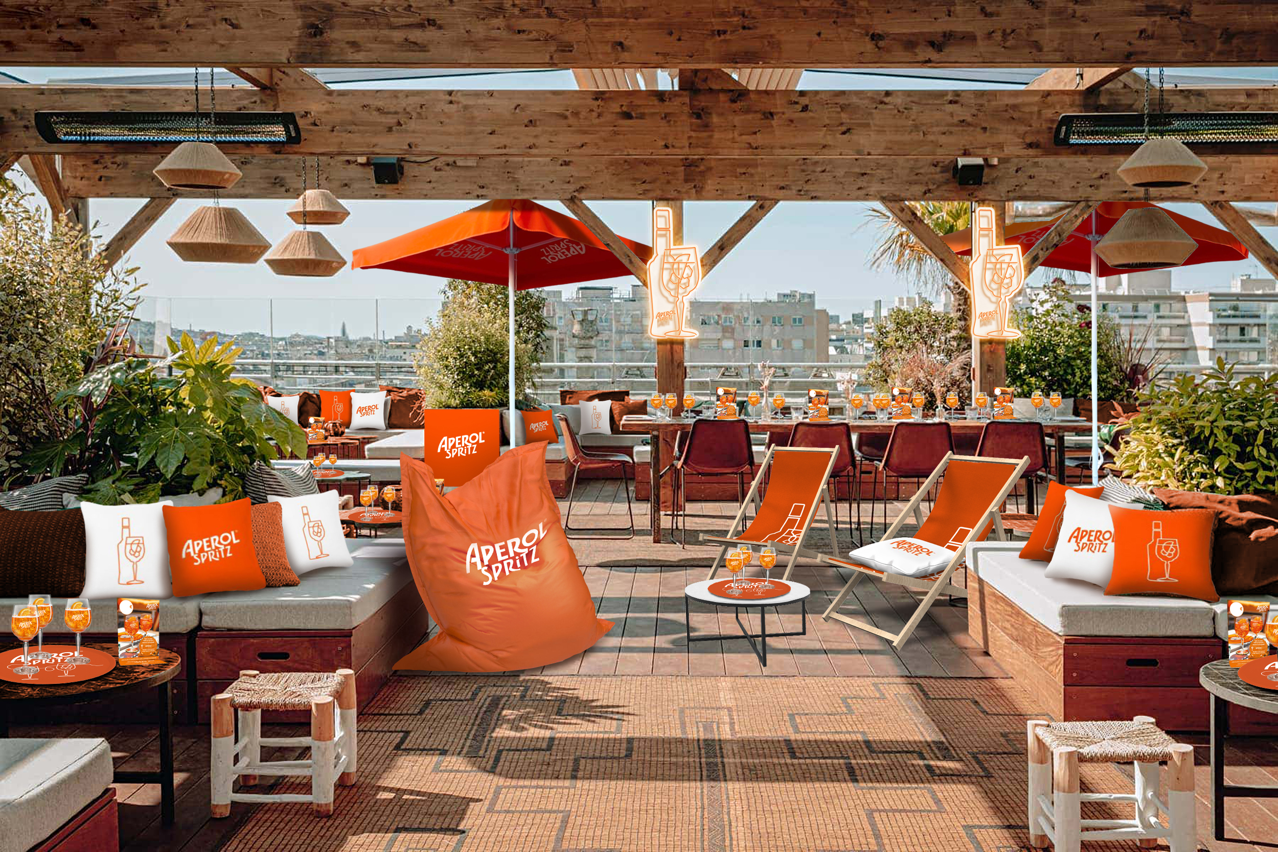 Aperol - Design d'une terrasse 3D